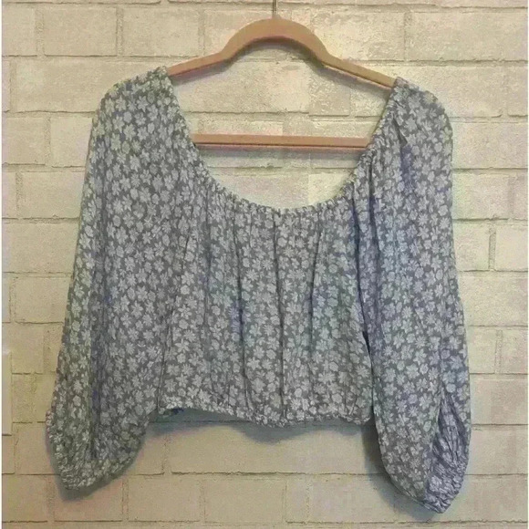 Billabong Keep Dreaming Square neck floral top size small - Picture 3 of 5